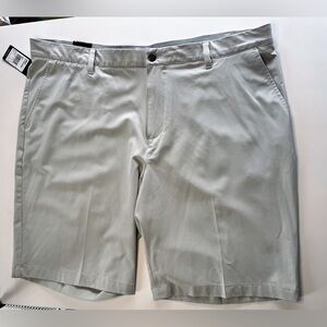 adidas Light Gray Men's Flat Front Shorts